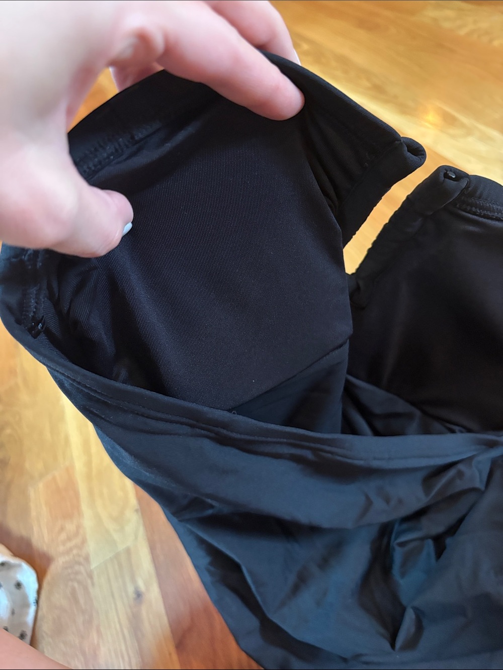 DKNY Women’s Black Strapless One-Piece Swimsuit - Picture 7 of 7